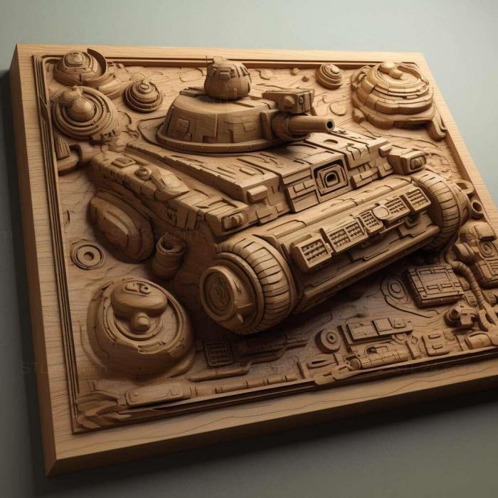 Games (Space Tank 1, GAMES_35689) 3D models for cnc